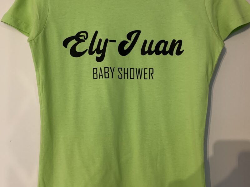 T-shirt Babyshower avec prénom — Impression DTF personnalisée — DTF, Événement — GalerieGRAPH Cambrai