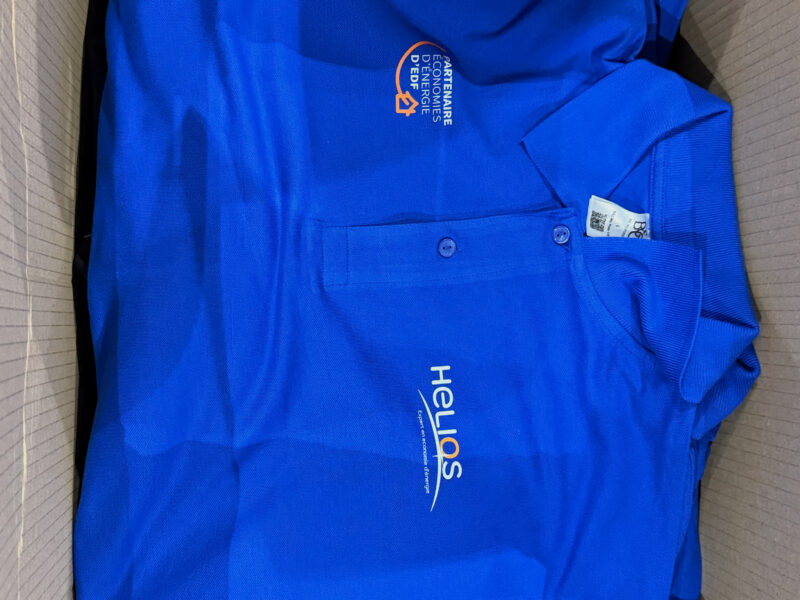 Polo 1001 Energies personnalisé — Broderie logo entreprise — DTF, Corporate — GalerieGRAPH Cambrai