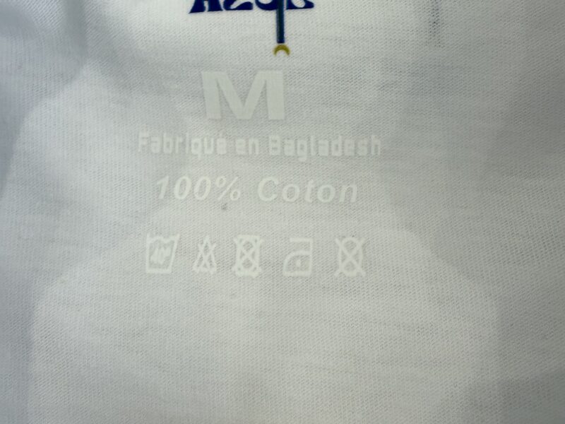 Etiquette col personnalisée Azul — Marquage textile intérieur — DTF, Événement — GalerieGRAPH Cambrai