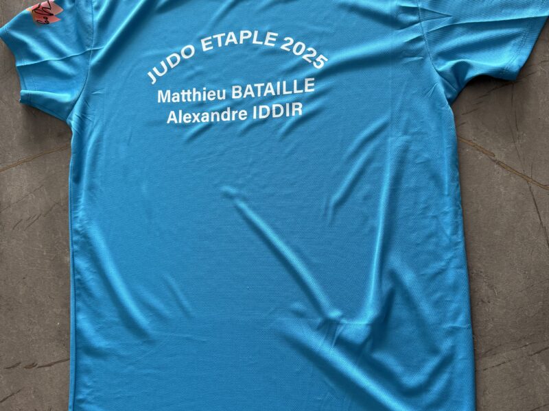 T-shirt Club de Judo personnalisé — Impression DTF association sportive — DTF, Clubs — GalerieGRAPH Cambrai