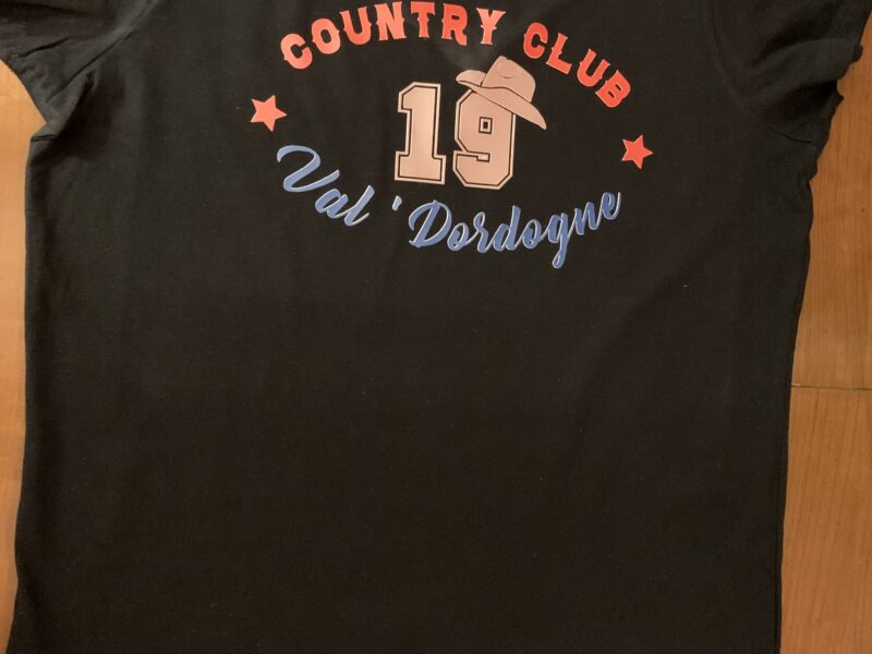 T-shirt brodé Club de Country — Marquage textile événementiel — DTF, Clubs — GalerieGRAPH Cambrai