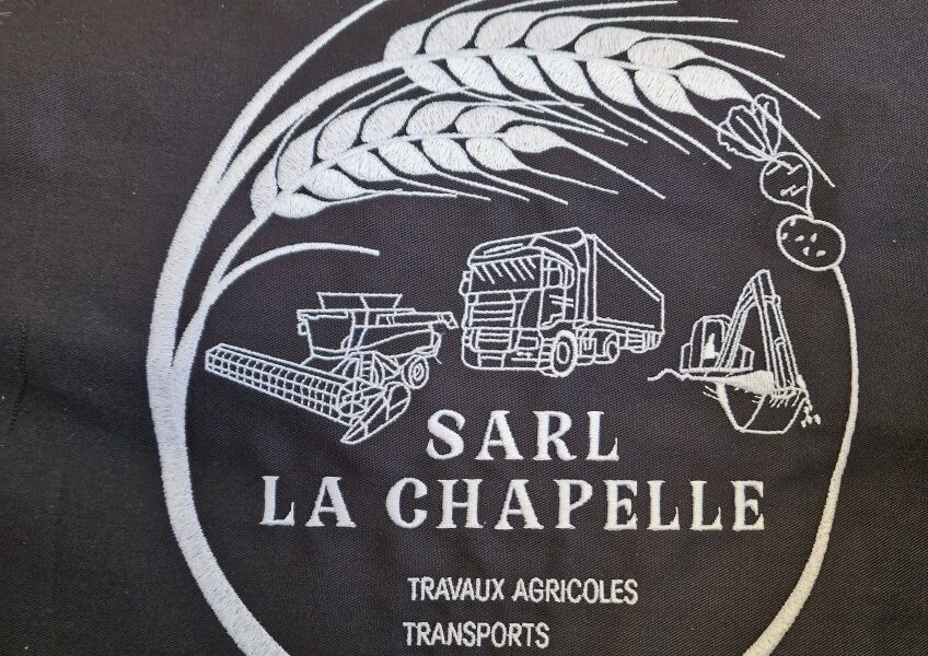 broderie dos pour l'équipe "La chapelle"