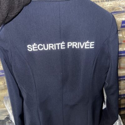Sécurité privée sur blazer