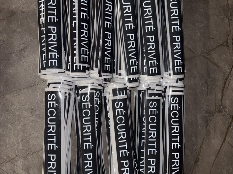 sécurité privée réflechissant — DTF, Workwear — GalerieGRAPH Cambrai