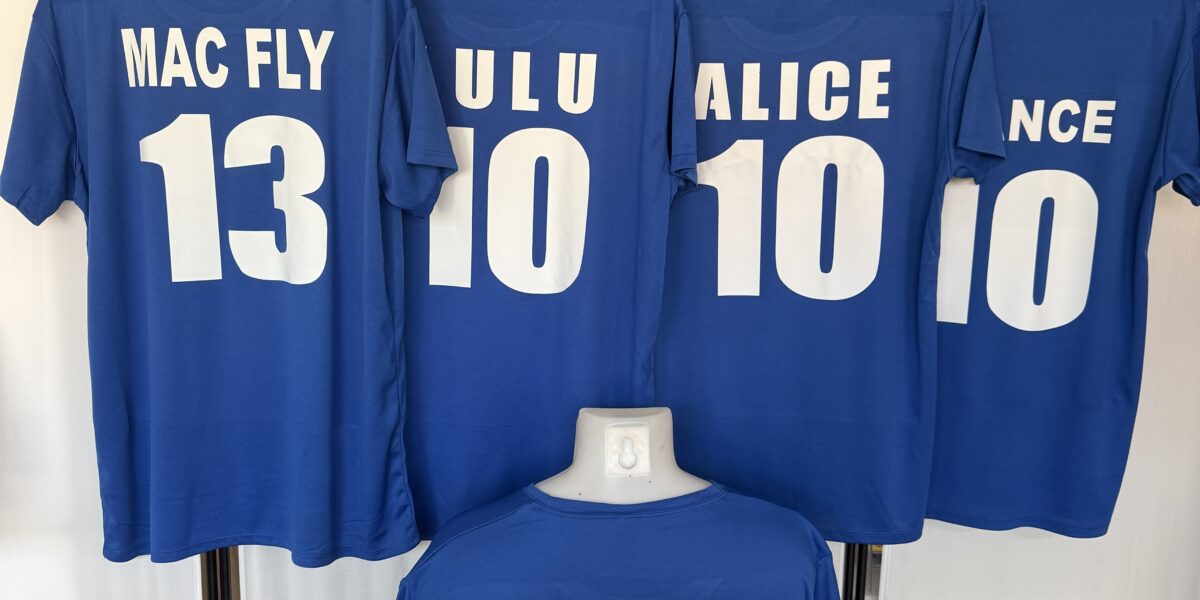 Personnalisation t-shirt football