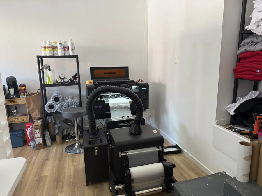 Équipement DTF de l'atelier GalerieGRAPH à Cambrai