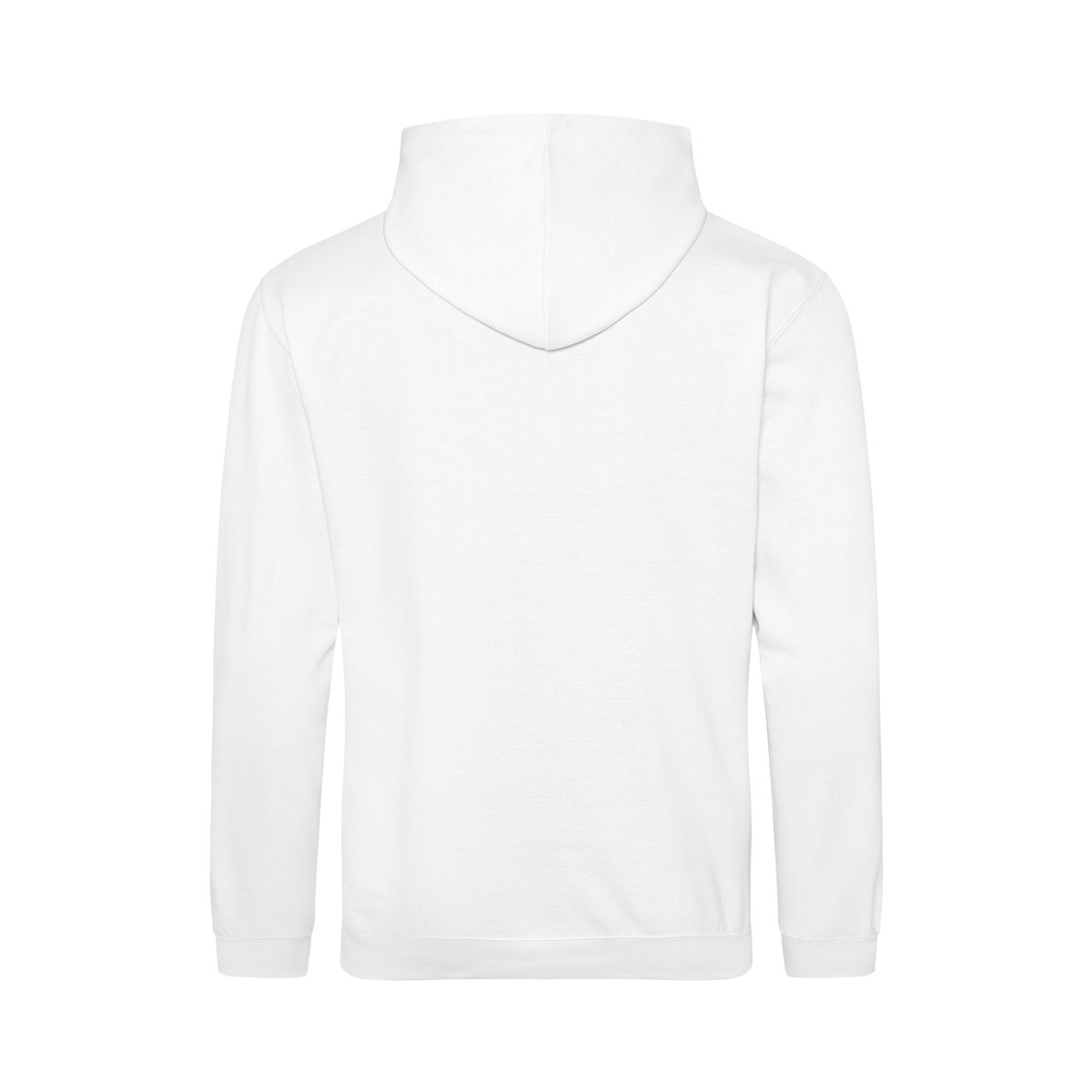Sweat de travail à capuche blanc, sans marquage, vue de dos