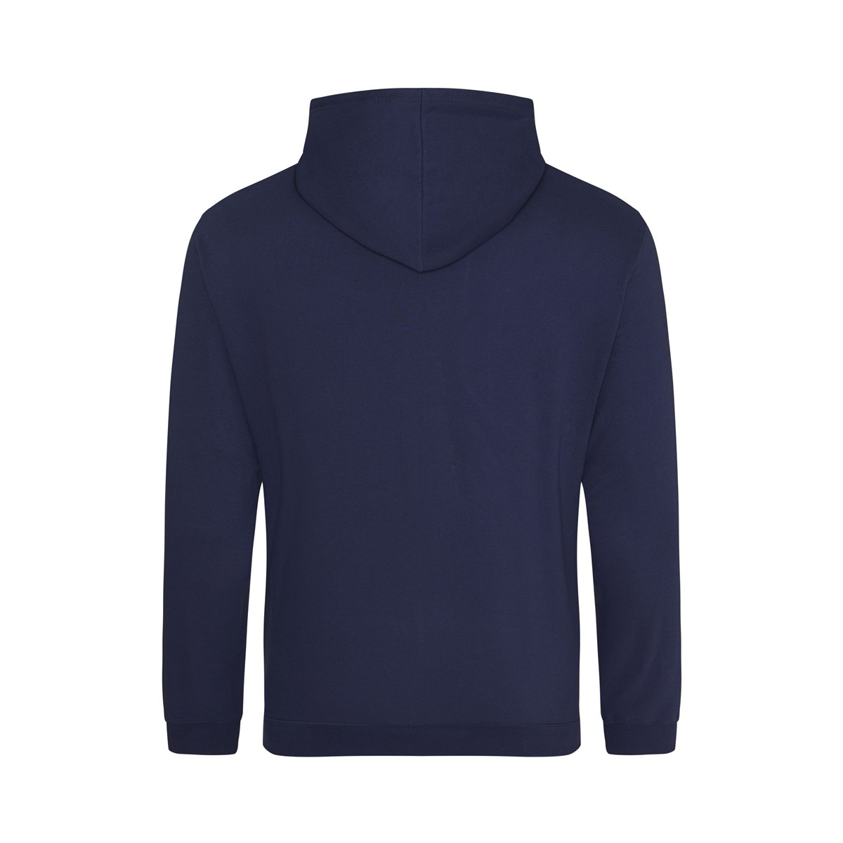 Sweat de travail à capuche bleu marine, sans marquage, vue de dos